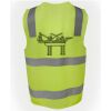 JB's Hi Vis (D+N) Zip Safety Vest Thumbnail