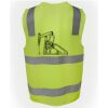JB's Hi Vis (D+N) Zip Safety Vest Thumbnail