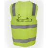 JB's Hi Vis (D+N) Zip Safety Vest Thumbnail
