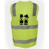 JB's Hi Vis (D+N) Zip Safety Vest Thumbnail