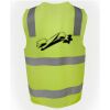 JB's Hi Vis (D+N) Zip Safety Vest Thumbnail