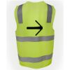 JB's Hi Vis (D+N) Zip Safety Vest Thumbnail