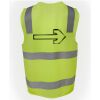 JB's Hi Vis (D+N) Zip Safety Vest Thumbnail