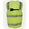 JB's Hi Vis (D+N) Zip Safety Vest Thumbnail
