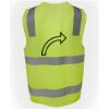 JB's Hi Vis (D+N) Zip Safety Vest Thumbnail