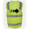 JB's Hi Vis (D+N) Zip Safety Vest Thumbnail
