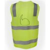 JB's Hi Vis (D+N) Zip Safety Vest Thumbnail