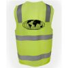 JB's Hi Vis (D+N) Zip Safety Vest Thumbnail