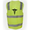 JB's Hi Vis (D+N) Zip Safety Vest Thumbnail