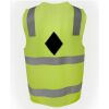 JB's Hi Vis (D+N) Zip Safety Vest Thumbnail