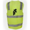 JB's Hi Vis (D+N) Zip Safety Vest Thumbnail