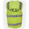JB's Hi Vis (D+N) Zip Safety Vest Thumbnail
