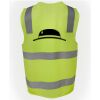 JB's Hi Vis (D+N) Zip Safety Vest Thumbnail