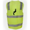 JB's Hi Vis (D+N) Zip Safety Vest Thumbnail