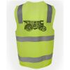 JB's Hi Vis (D+N) Zip Safety Vest Thumbnail
