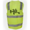 JB's Hi Vis (D+N) Zip Safety Vest Thumbnail