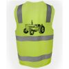 JB's Hi Vis (D+N) Zip Safety Vest Thumbnail