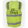 JB's Hi Vis (D+N) Zip Safety Vest Thumbnail