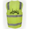 JB's Hi Vis (D+N) Zip Safety Vest Thumbnail