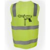 JB's Hi Vis (D+N) Zip Safety Vest Thumbnail