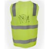 JB's Hi Vis (D+N) Zip Safety Vest Thumbnail