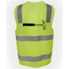 JB's Hi Vis (D+N) Zip Safety Vest Thumbnail