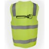 JB's Hi Vis (D+N) Zip Safety Vest Thumbnail
