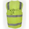 JB's Hi Vis (D+N) Zip Safety Vest Thumbnail