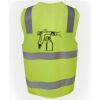 JB's Hi Vis (D+N) Zip Safety Vest Thumbnail