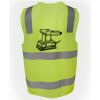 JB's Hi Vis (D+N) Zip Safety Vest Thumbnail