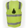 JB's Hi Vis (D+N) Zip Safety Vest Thumbnail