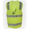 JB's Hi Vis (D+N) Zip Safety Vest Thumbnail