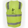 JB's Hi Vis (D+N) Zip Safety Vest Thumbnail