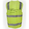 JB's Hi Vis (D+N) Zip Safety Vest Thumbnail