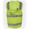 JB's Hi Vis (D+N) Zip Safety Vest Thumbnail