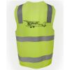 JB's Hi Vis (D+N) Zip Safety Vest Thumbnail