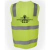 JB's Hi Vis (D+N) Zip Safety Vest Thumbnail