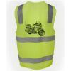 JB's Hi Vis (D+N) Zip Safety Vest Thumbnail