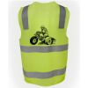 JB's Hi Vis (D+N) Zip Safety Vest Thumbnail