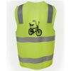 JB's Hi Vis (D+N) Zip Safety Vest Thumbnail