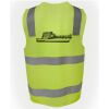 JB's Hi Vis (D+N) Zip Safety Vest Thumbnail