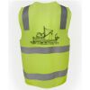 JB's Hi Vis (D+N) Zip Safety Vest Thumbnail