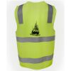 JB's Hi Vis (D+N) Zip Safety Vest Thumbnail