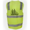 JB's Hi Vis (D+N) Zip Safety Vest Thumbnail