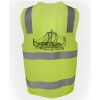 JB's Hi Vis (D+N) Zip Safety Vest Thumbnail