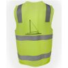 JB's Hi Vis (D+N) Zip Safety Vest Thumbnail