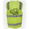 JB's Hi Vis (D+N) Zip Safety Vest Thumbnail