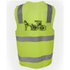 JB's Hi Vis (D+N) Zip Safety Vest Thumbnail