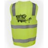 JB's Hi Vis (D+N) Zip Safety Vest Thumbnail