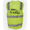 JB's Hi Vis (D+N) Zip Safety Vest Thumbnail